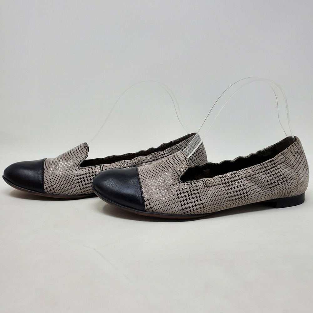 AGL ATTILIO GIUSTI LEOMBRUNI LEATHER CAP FLATS 8 - Picture 2 of 11